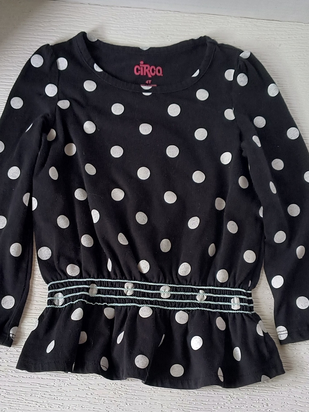Circo Black Tee with Pink Logo